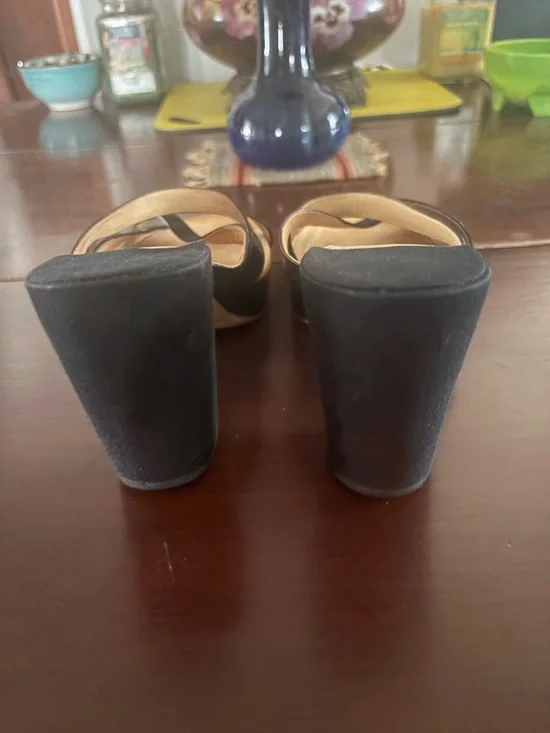 Dries Van Noten Black Leather Strappy Sandals, VERY comfortable! Easy walking! - Picture 8 of 12